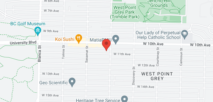 map of 4410 W 12TH AVENUE